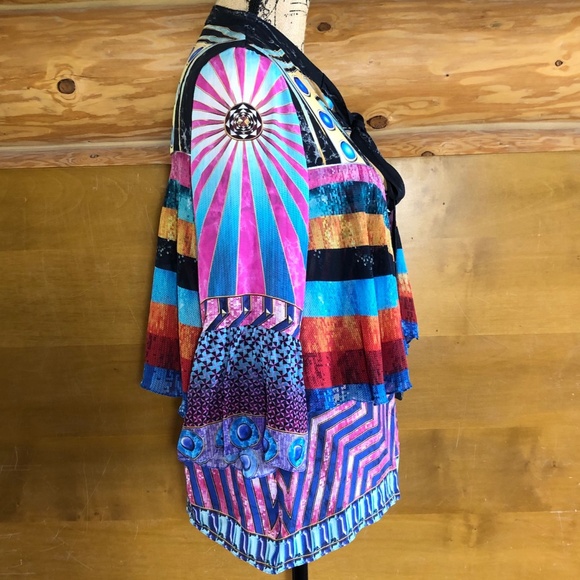 Mary Katrantzou 100% silk Milana Blouse in size 10 (fits like an 8) - Picture 5 of 16